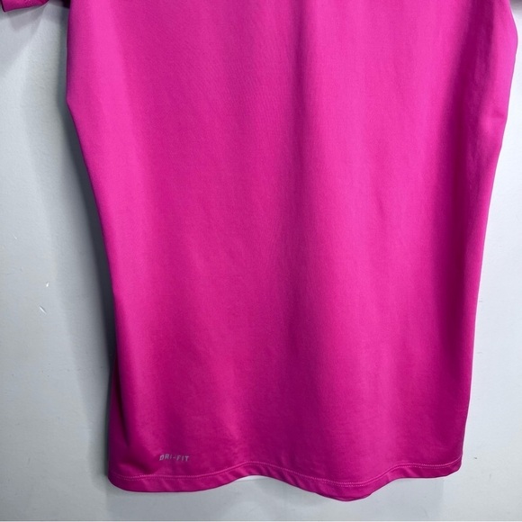 Nike Pro Combat Pink Short Sleeve Activewear Fitted Top Size Small - Picture 4 of 8